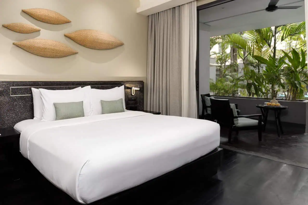 Anjali by Syphon Anjali Deluxe Pool Access Room Bedroom with Terrace View