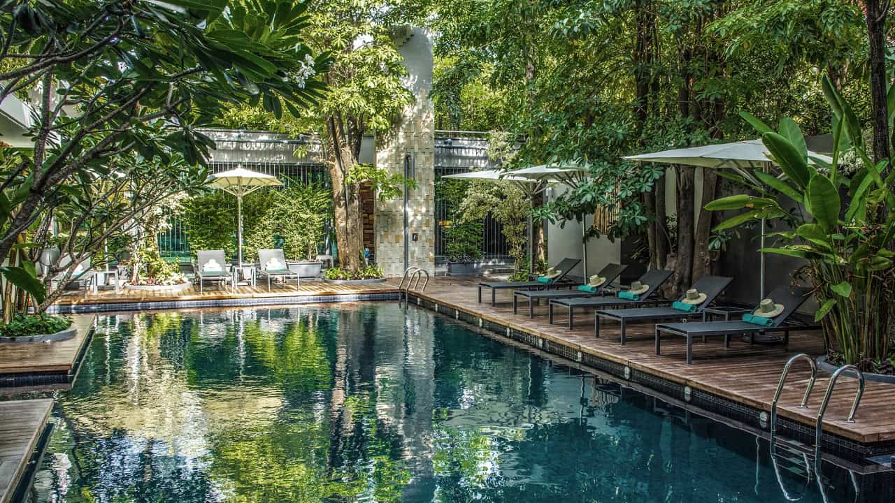 Piscine de l'hôtel de luxe Anjali by Syphon